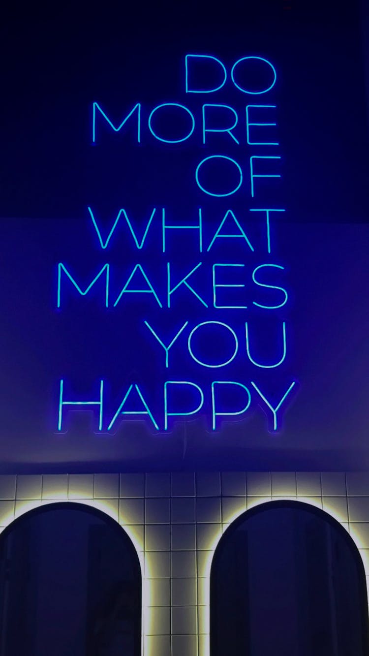 A Neon Text On A Wall