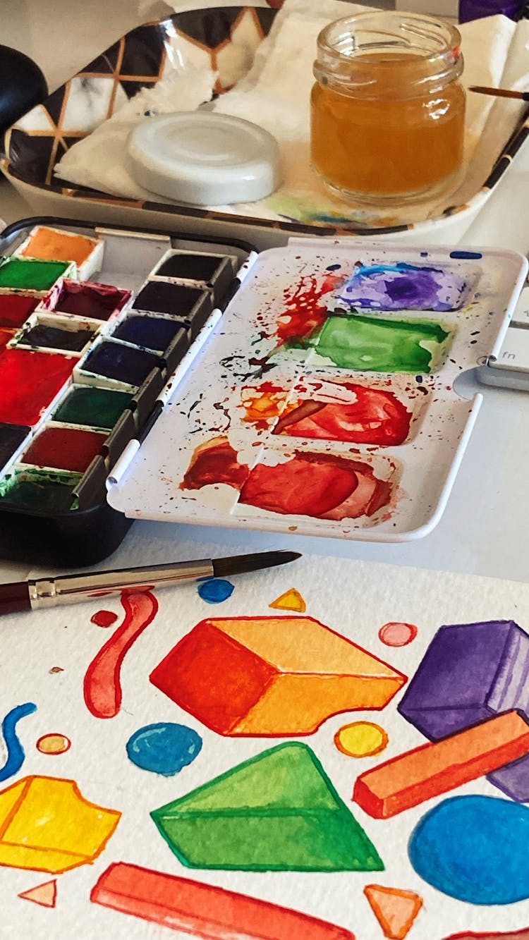 Art With Painting Supplies
