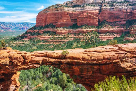 Devil's Bridge sandstone arch near Sedona, Arizona