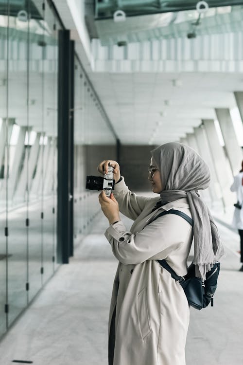 Imagine de stoc gratuită din aparat de fotografiat, arhitectură modernă, basma