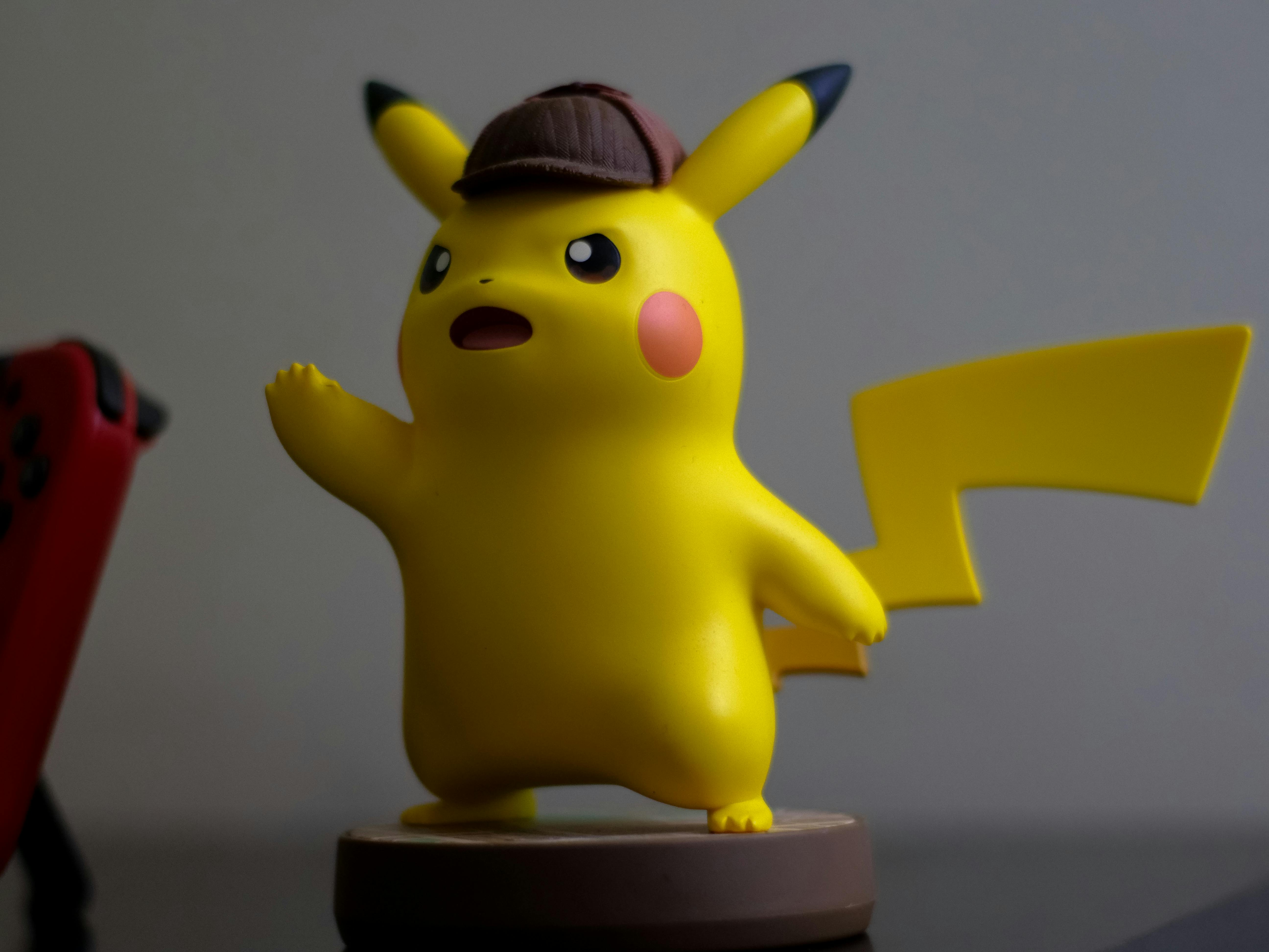 Free stock photo of amiibo, detective pikachu, pikachu