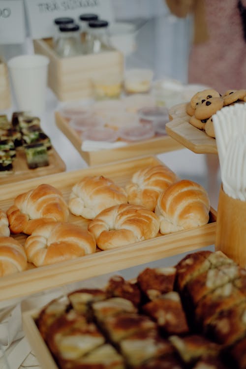 Free Close up of Croissants Stock Photo