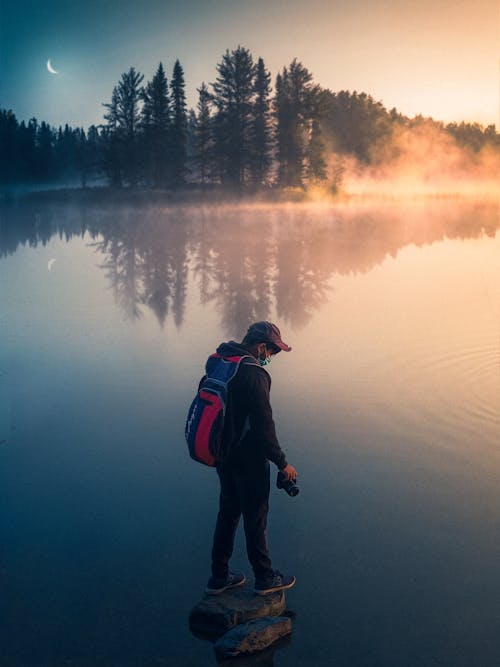 Immagine gratuita di acqua, alberi, azzurro