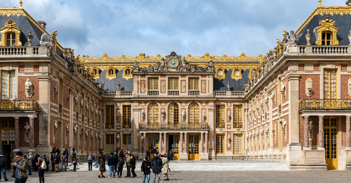 The garden facade of the Palace of Versailles.