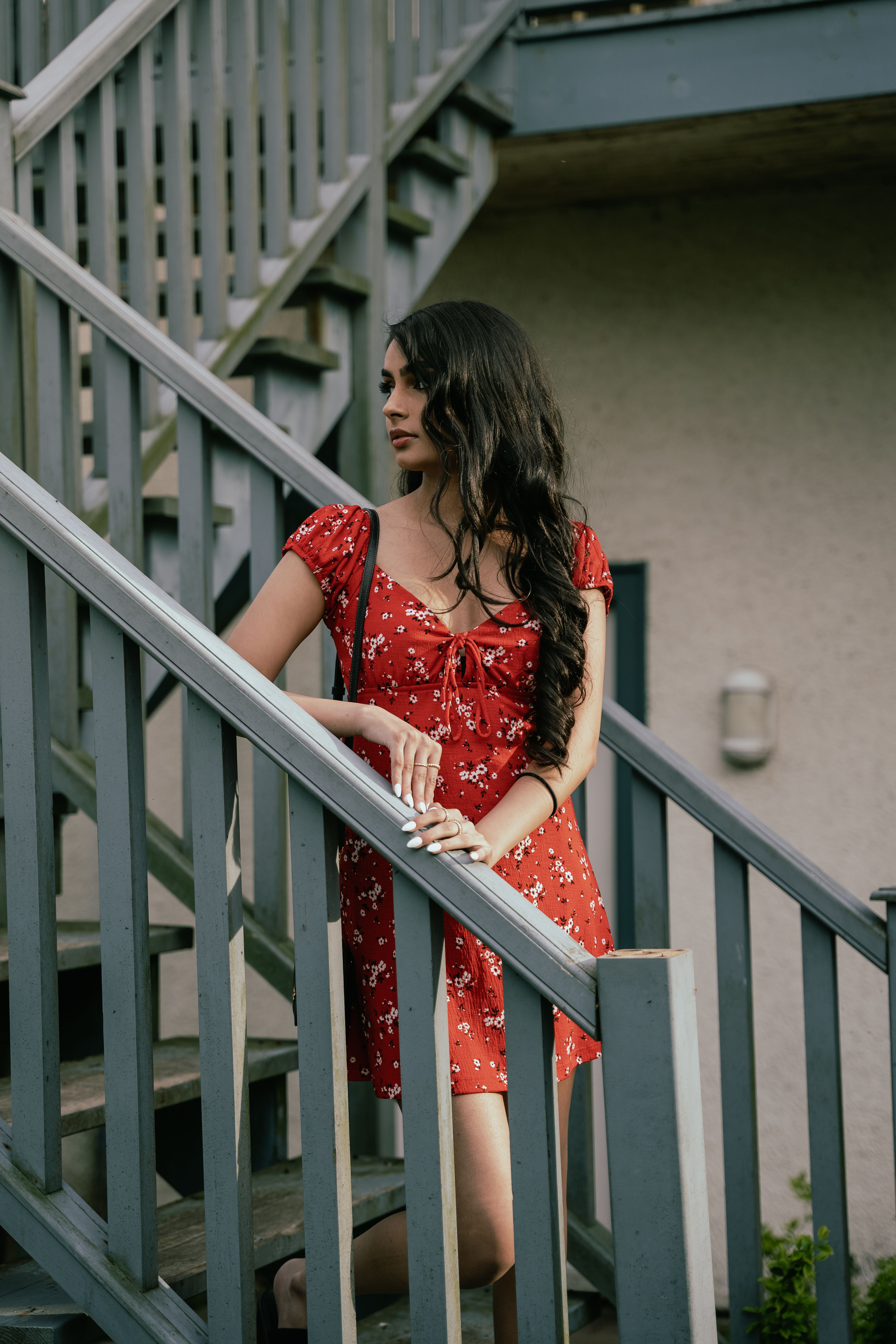 Vestido Floral Vermelho