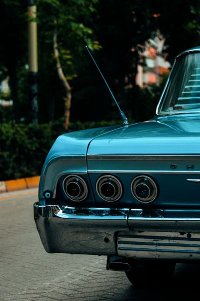 Close-up of the Back of a Vintage Chevrolet Impala · Free Stock Photo