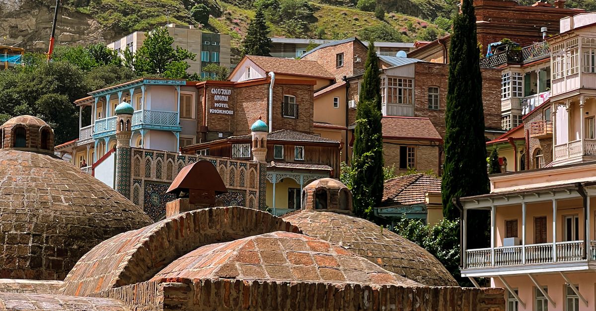 View Of The Chreli Abano Sulfur Baths In Tbilisi In Georgia Free view-of-the-chreli-abano-sulfur-baths-in-tbilisi-in-georgia-free