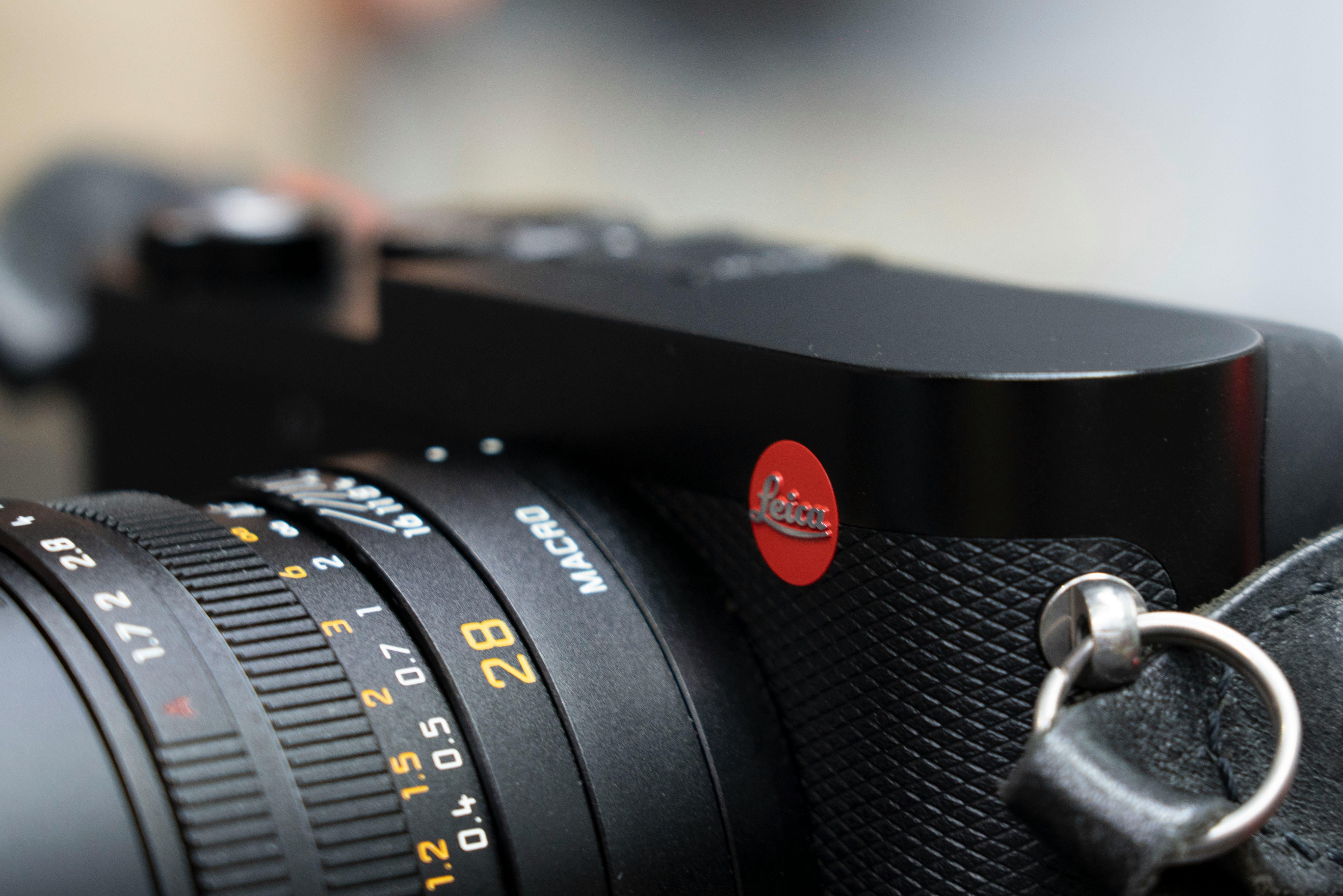 Close-up of a Leica Digital Camera