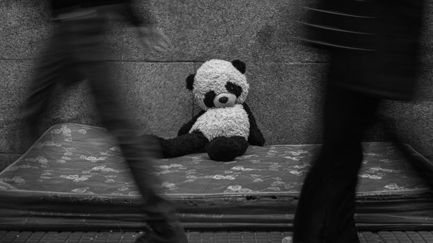 Depressive Soft Toy on Mattress