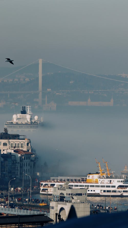 イスタンブール, シティ, ドローン撮影の無料の写真素材