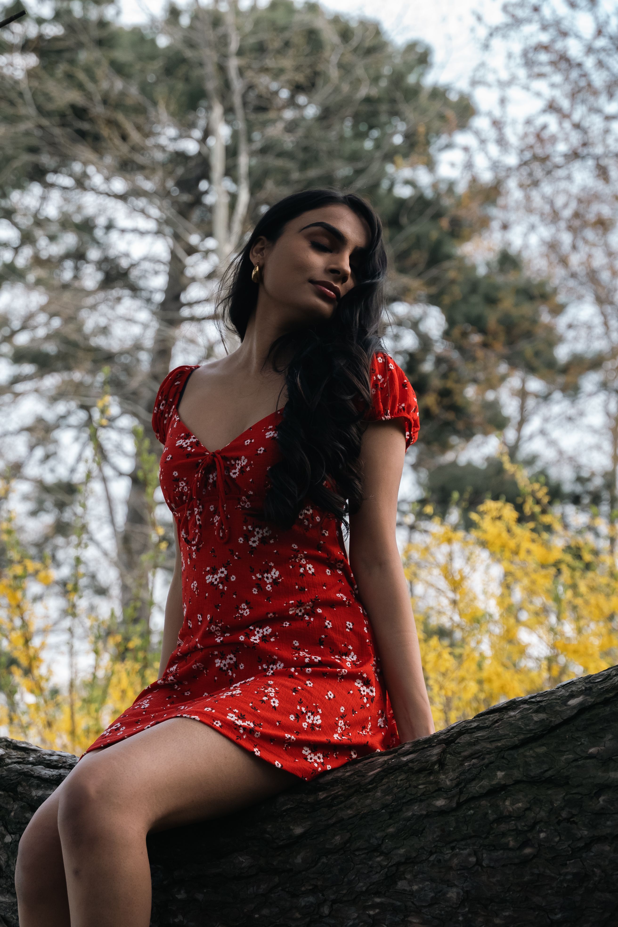 Vestido Floral Vermelho