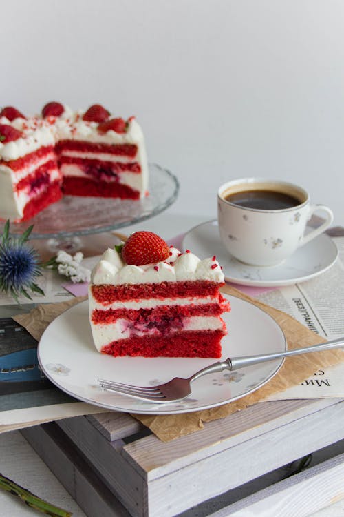 Základová fotografie zdarma na téma červená, dort, jahoda