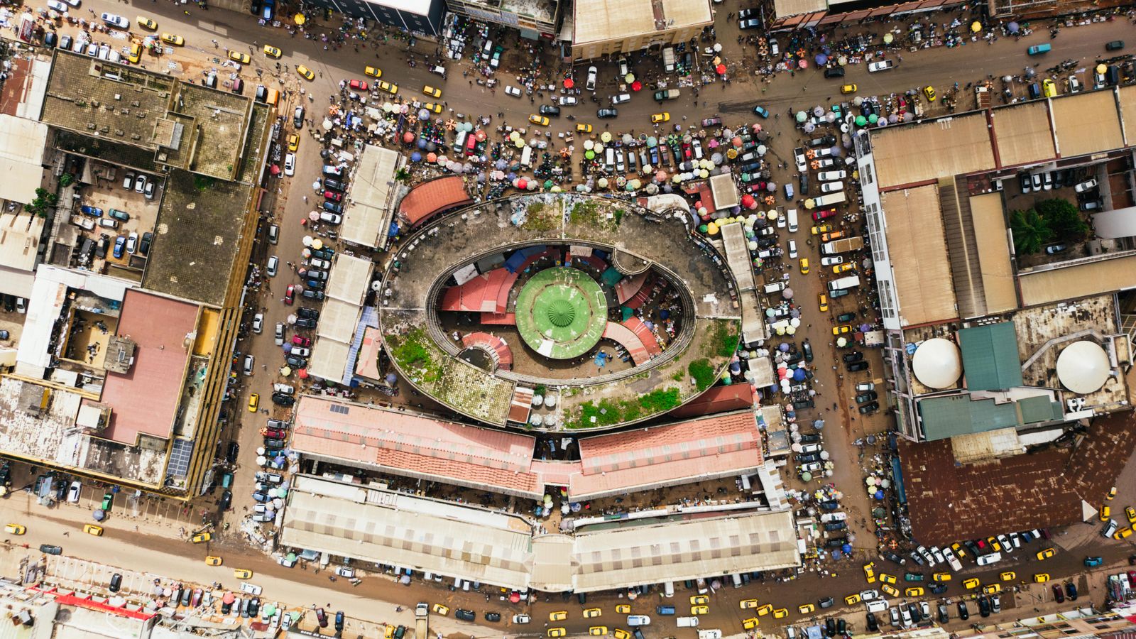 Bazaar in town, Central African Republic
