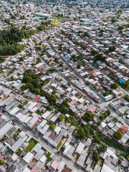 Aerial view of São José Operário, Brazil showing dense residential area with greenery.