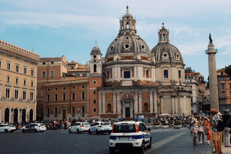 Santa Maria Di Loreto And Most Holy Name Of Mary Churches In Rome, Italy