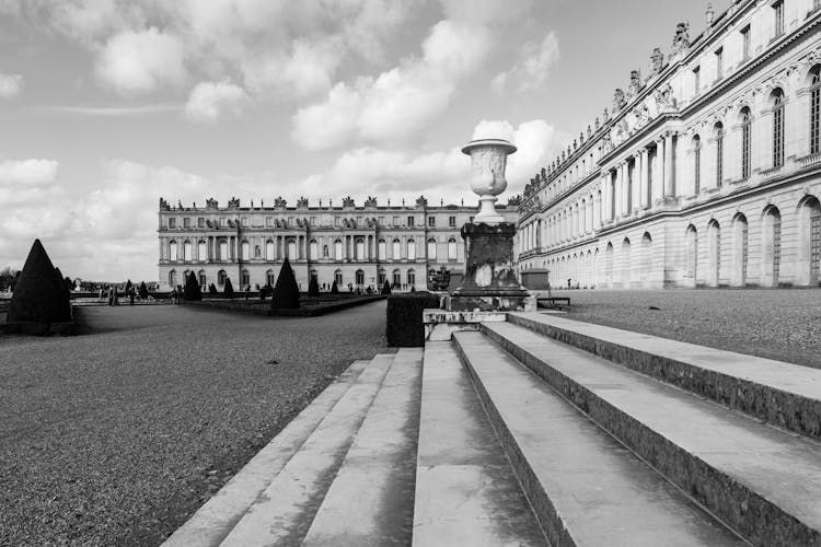 Stairs Near Palace Of Versailles In France