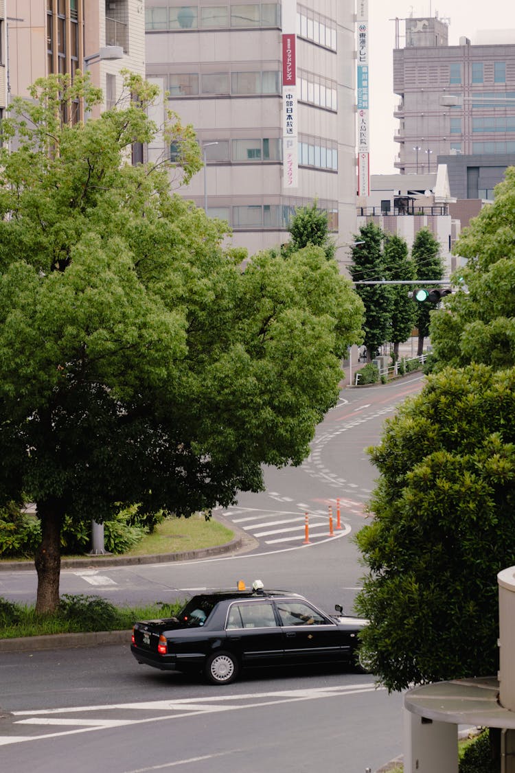 Japan Taxi On Street