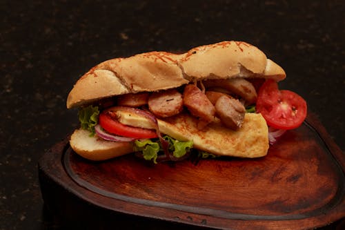 Sandwich with Meat and Vegetables
