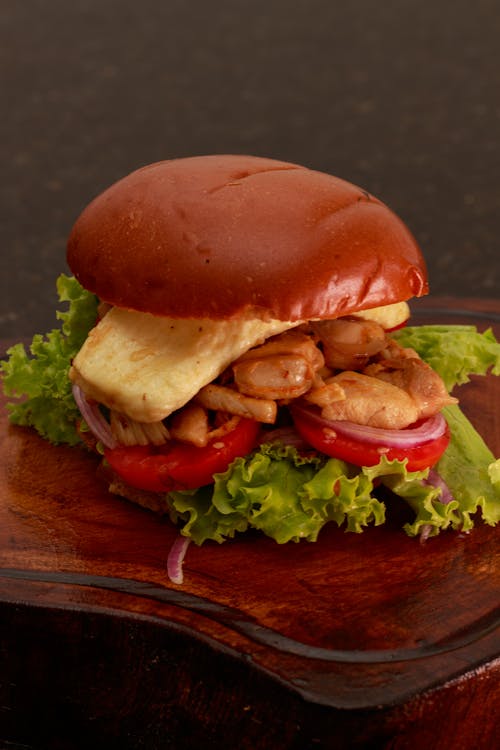 Fotobanka s bezplatnými fotkami na tému burger, fotografia jedla, hlávkový šalát