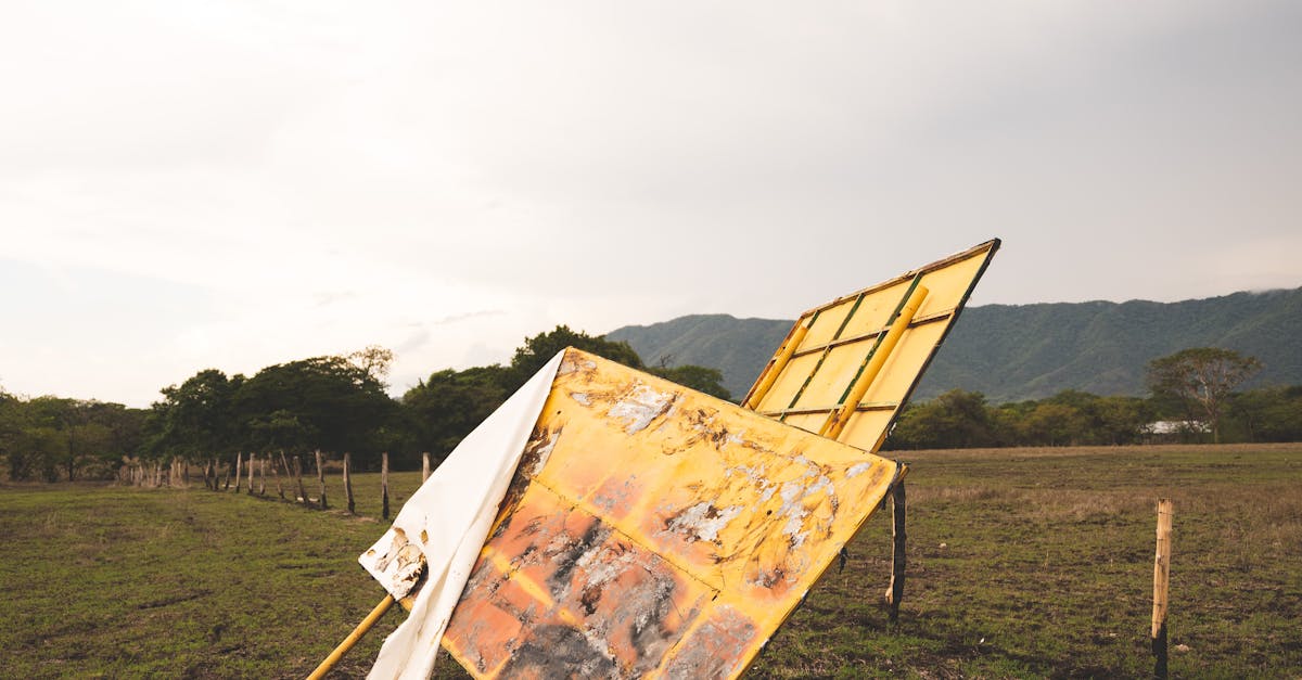 Destroyed Signs in Countryside · Free Stock Photo