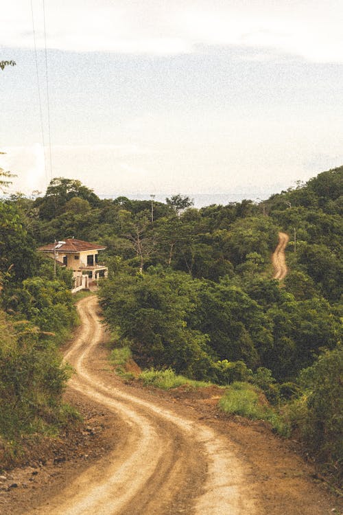 Dirt Road in Countryside in Costa Rica