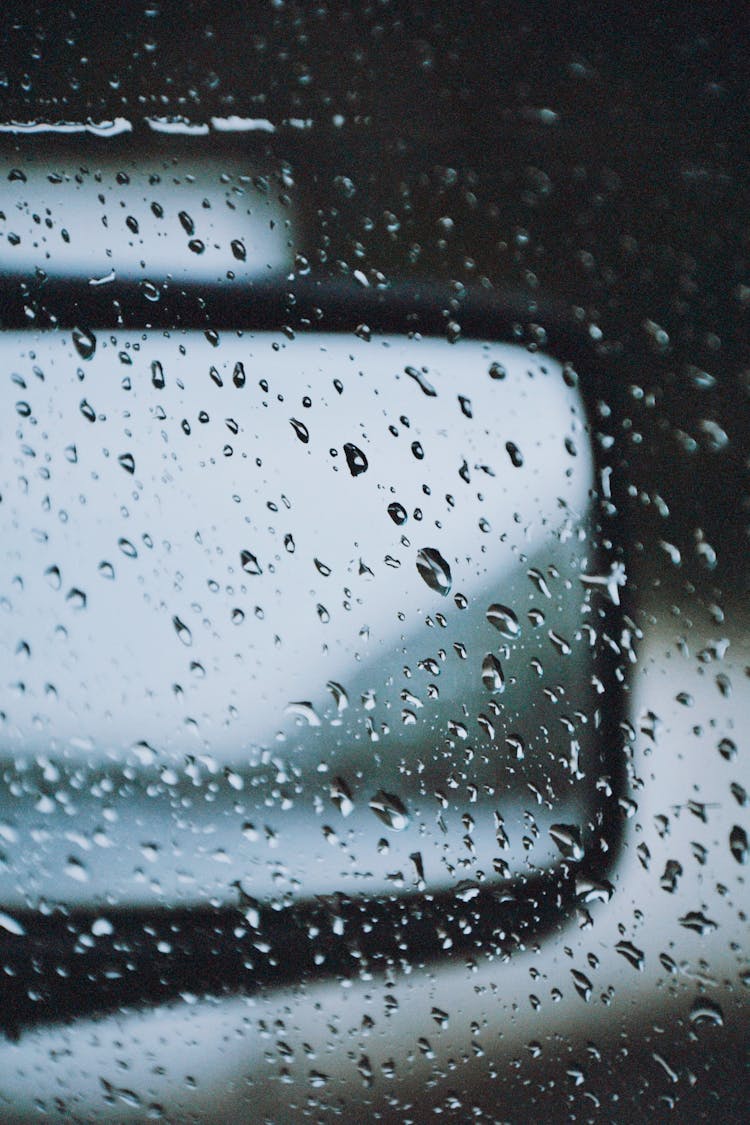 Raindrops On Glass Window