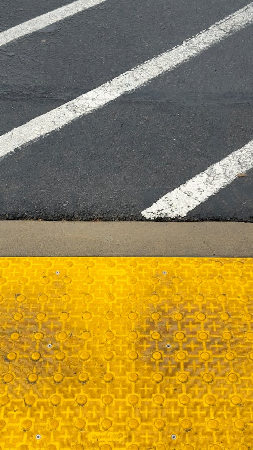 Yellow Mat near Street