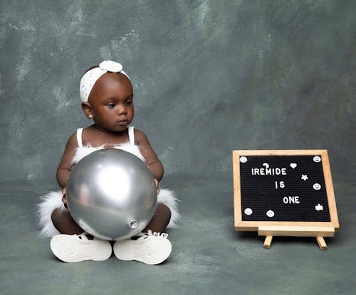 Little Baby with a Balloon