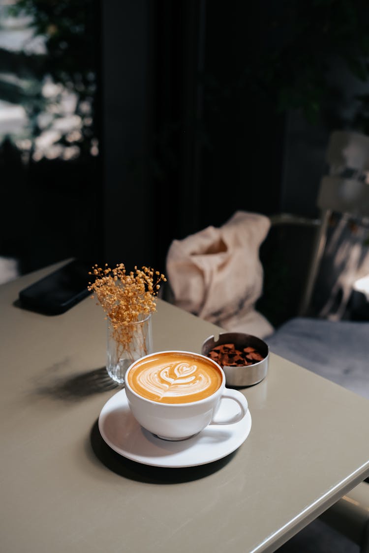 Coffee Cup On Table