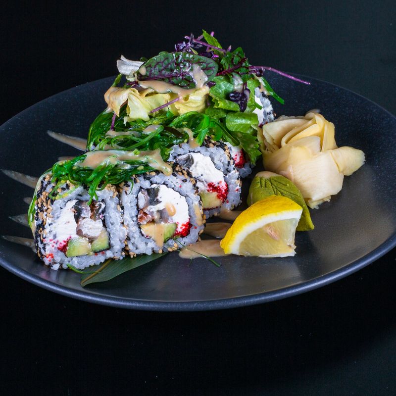 Avocado and Black Sesame Rice Salad with Nori and Lime