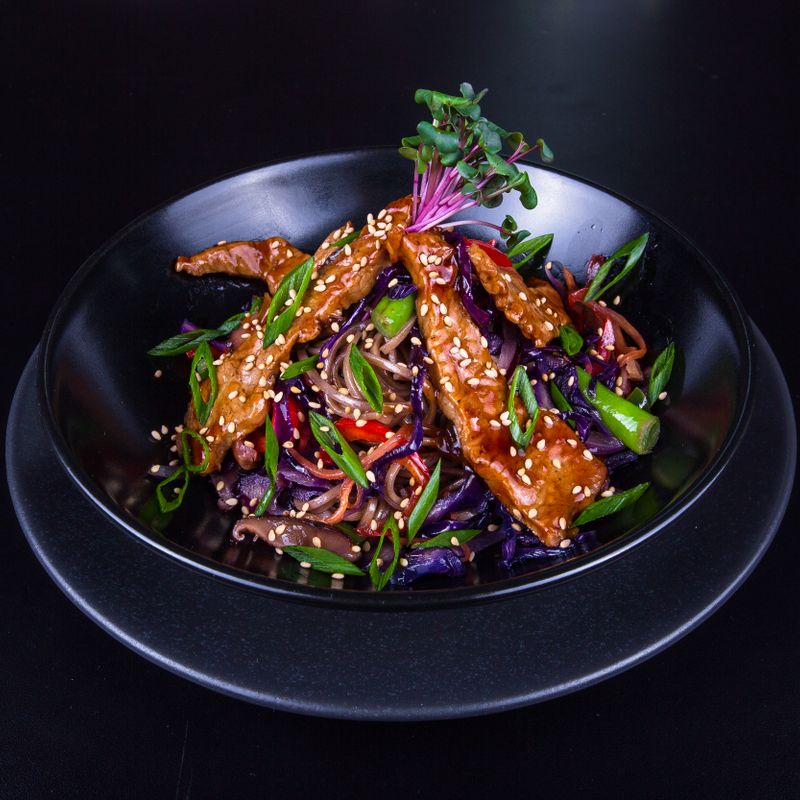 Sumac Chicken and Red Cabbage Stir-Fry