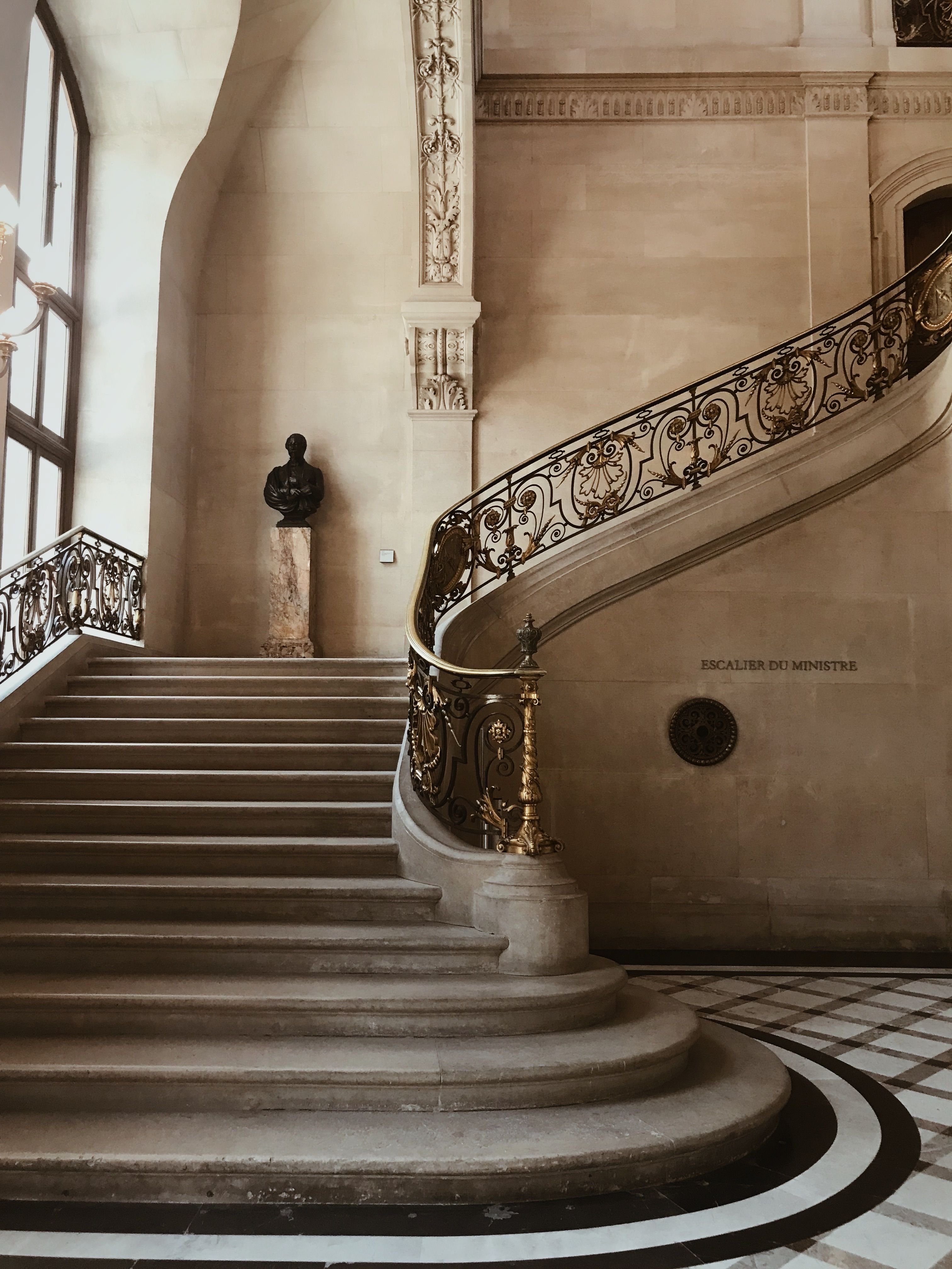 Art Deco Interior with a Staircase · Free Stock Photo