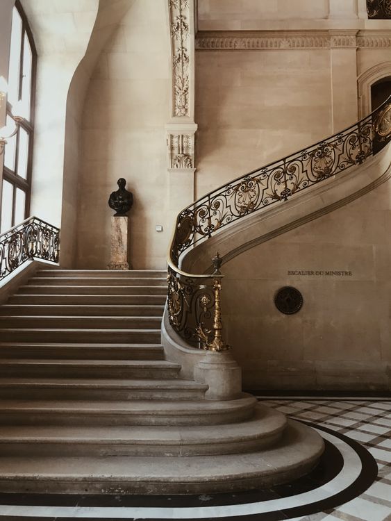 Art Deco Interior with a Staircase · Free Stock Photo