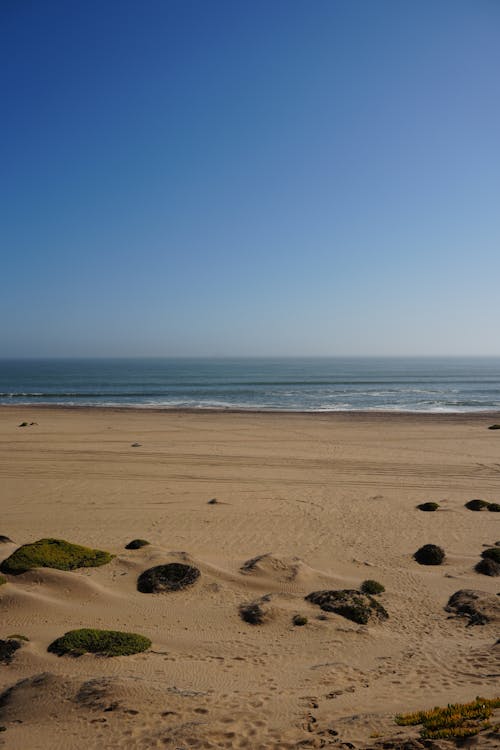 Foto profissional grátis de areia, beira-mar, horizonte