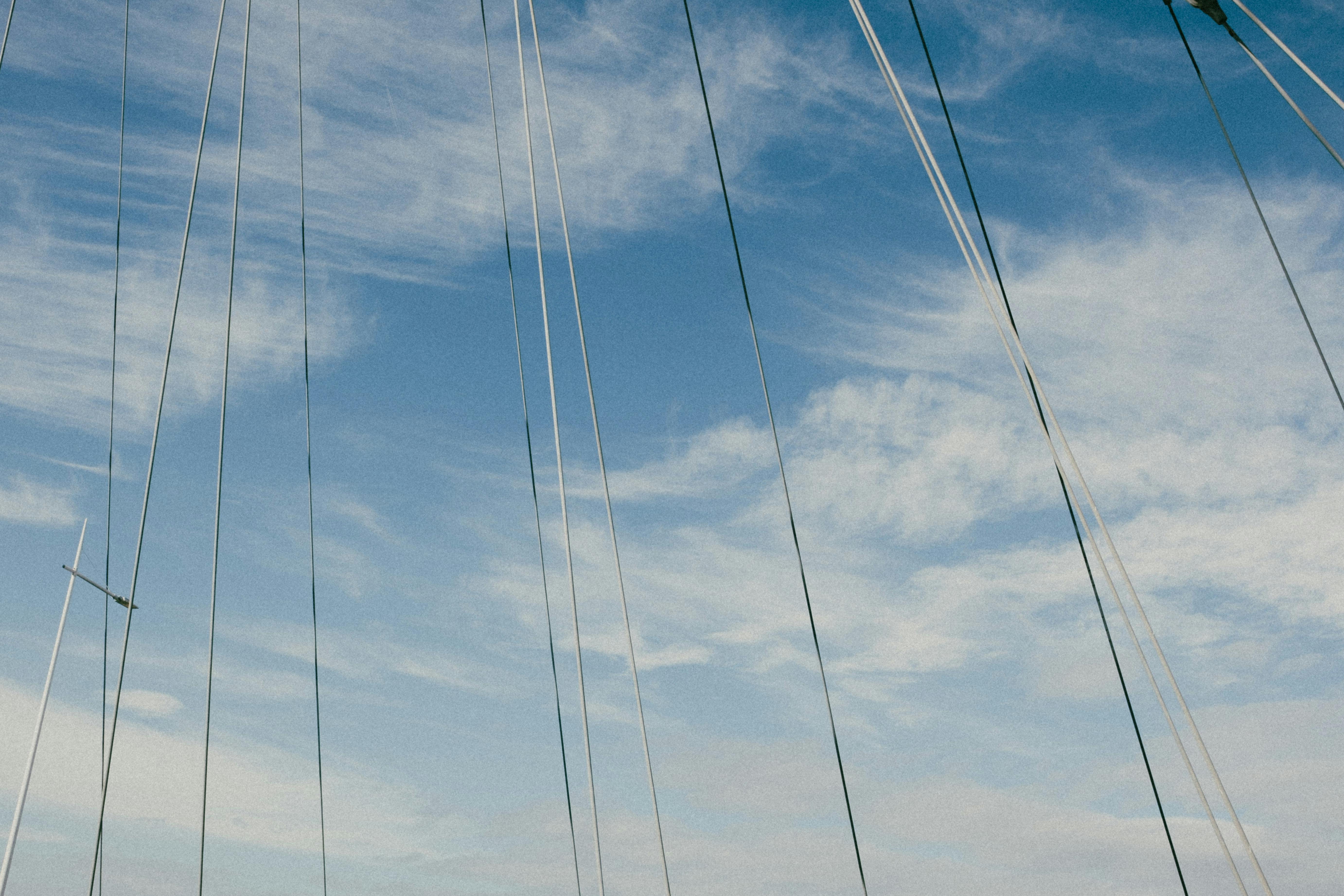 Steel Rigging of a Suspension Bridge · Free Stock Photo