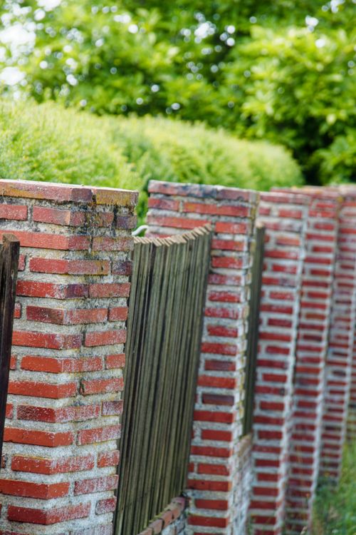 Free Backsteinzaun Stock Photo