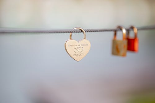 Close-up Photo of a Love Lock