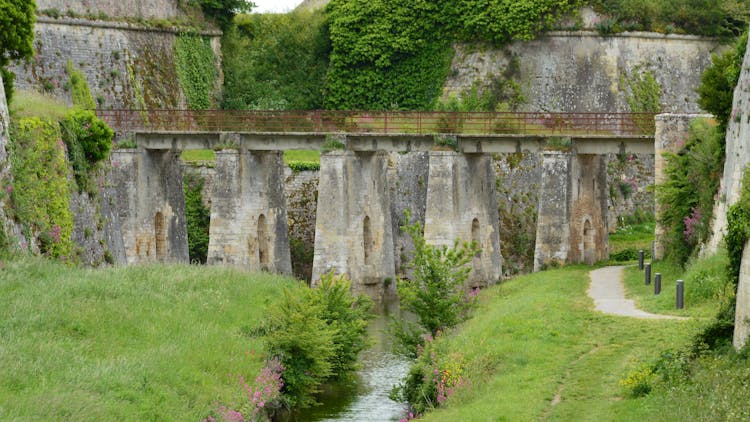 Stone Bridge On River