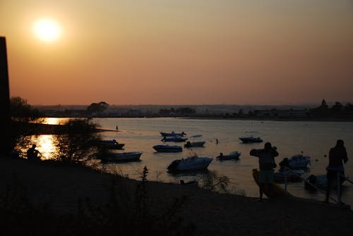 ボート, 夕暮れ, 太陽の無料の写真素材