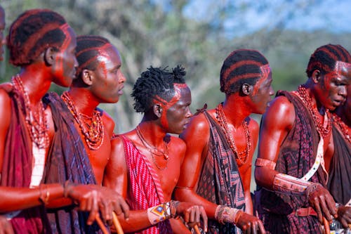 Foto profissional grátis de cerimônia, cultura massai, de pé