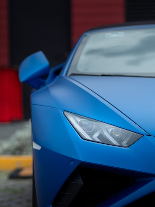 Blue Lamborghini Huracan