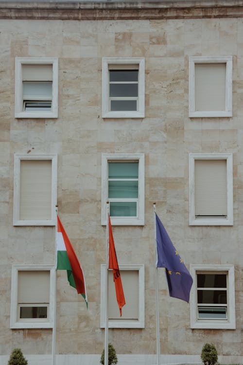 Kostnadsfri bild av administrering, albaniens flagga, arkitektur