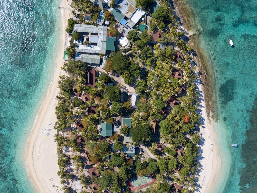 Top View Photo of Island