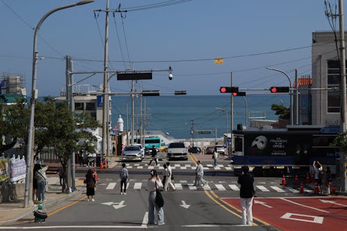 Tourist Train Crossing at Cheongsapo Station