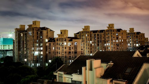 Residential Building at Night