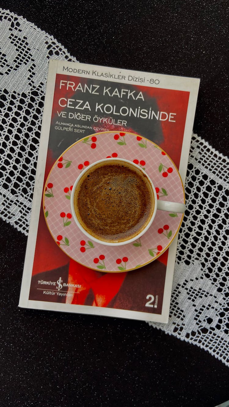 Coffee On Franz Kafka Book In Turkish