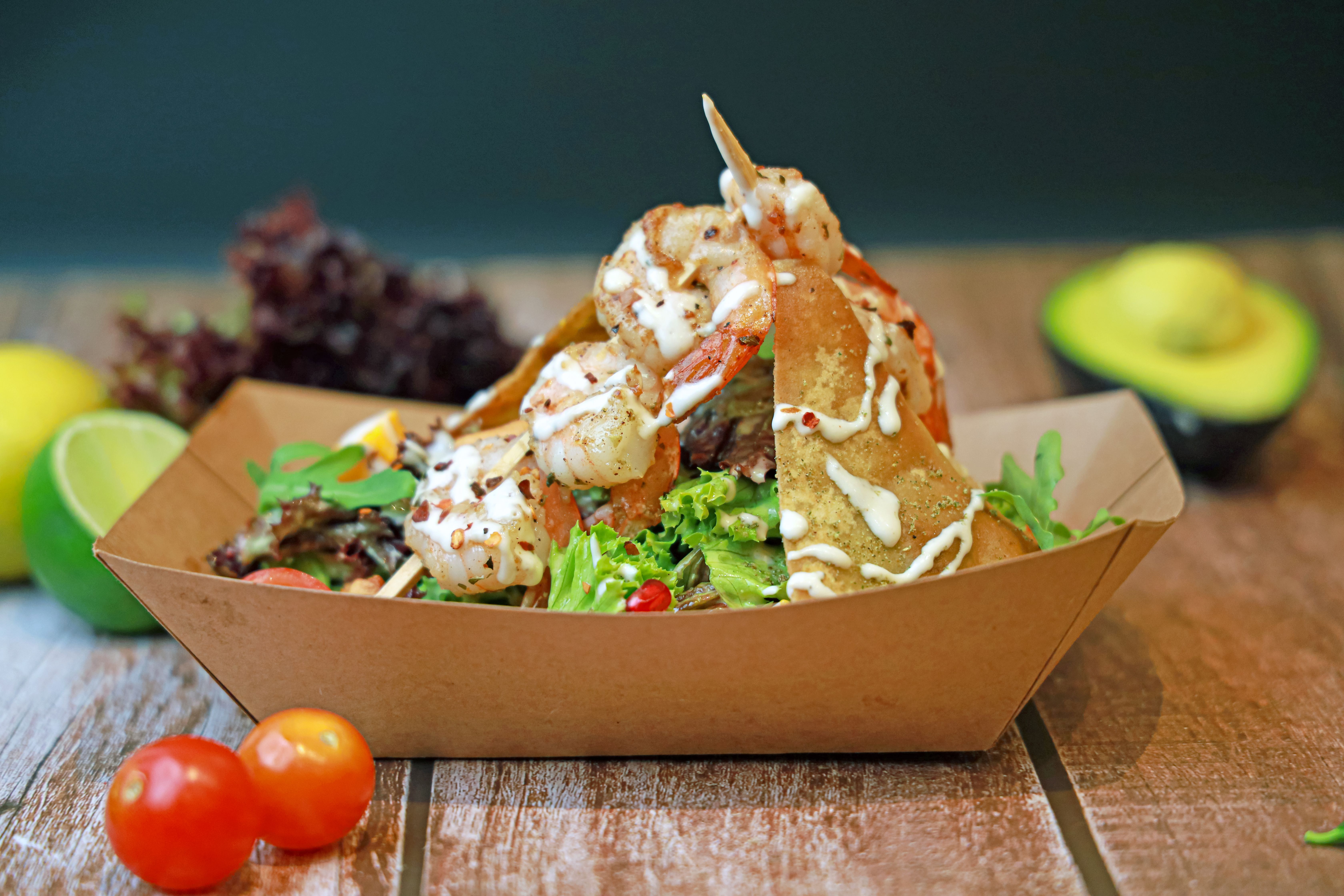 Alligator Pear Salad with Spiny Tail Lobster
