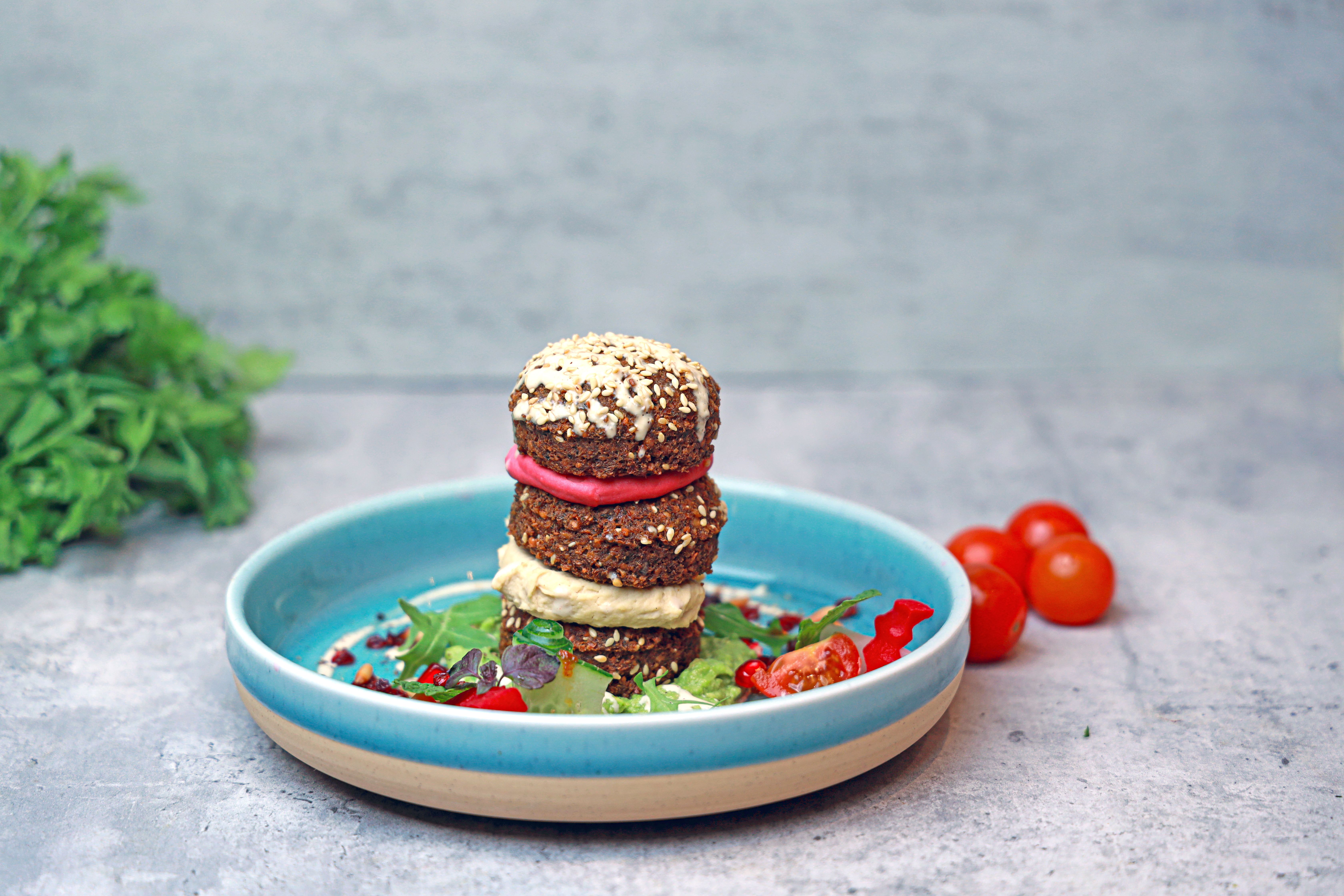 Backyard Falafel with Quick Pickles