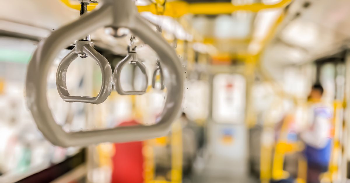 Bus Grab Post Grab Handles in a Bus · Free Stock Photo