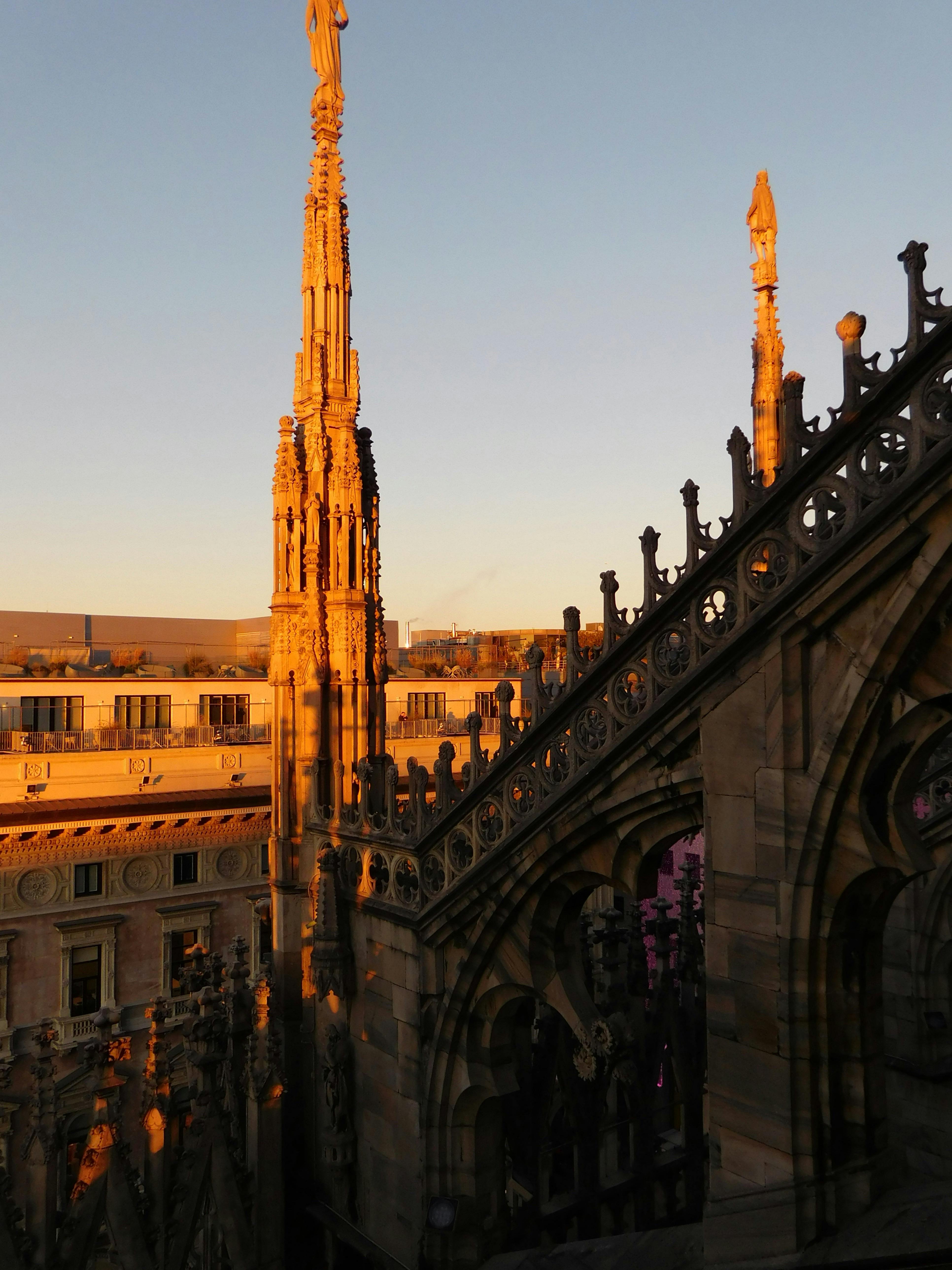 wall and tower of cathedral